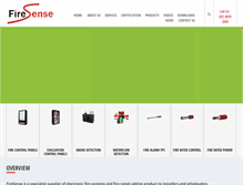 Tablet Screenshot of firesense.com.au
